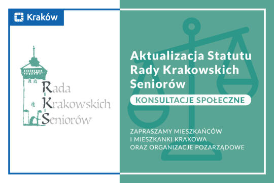 Ponowne konsultacje społeczne dotyczące zmian w Statucie Rady Krakowskich Seniorów